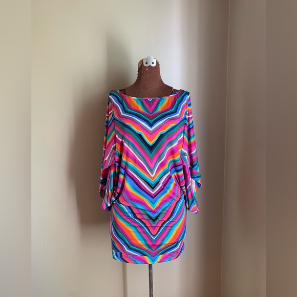 Trina turk swimsuit coverup, swimwear, swim tunic - Picture 3 of 8